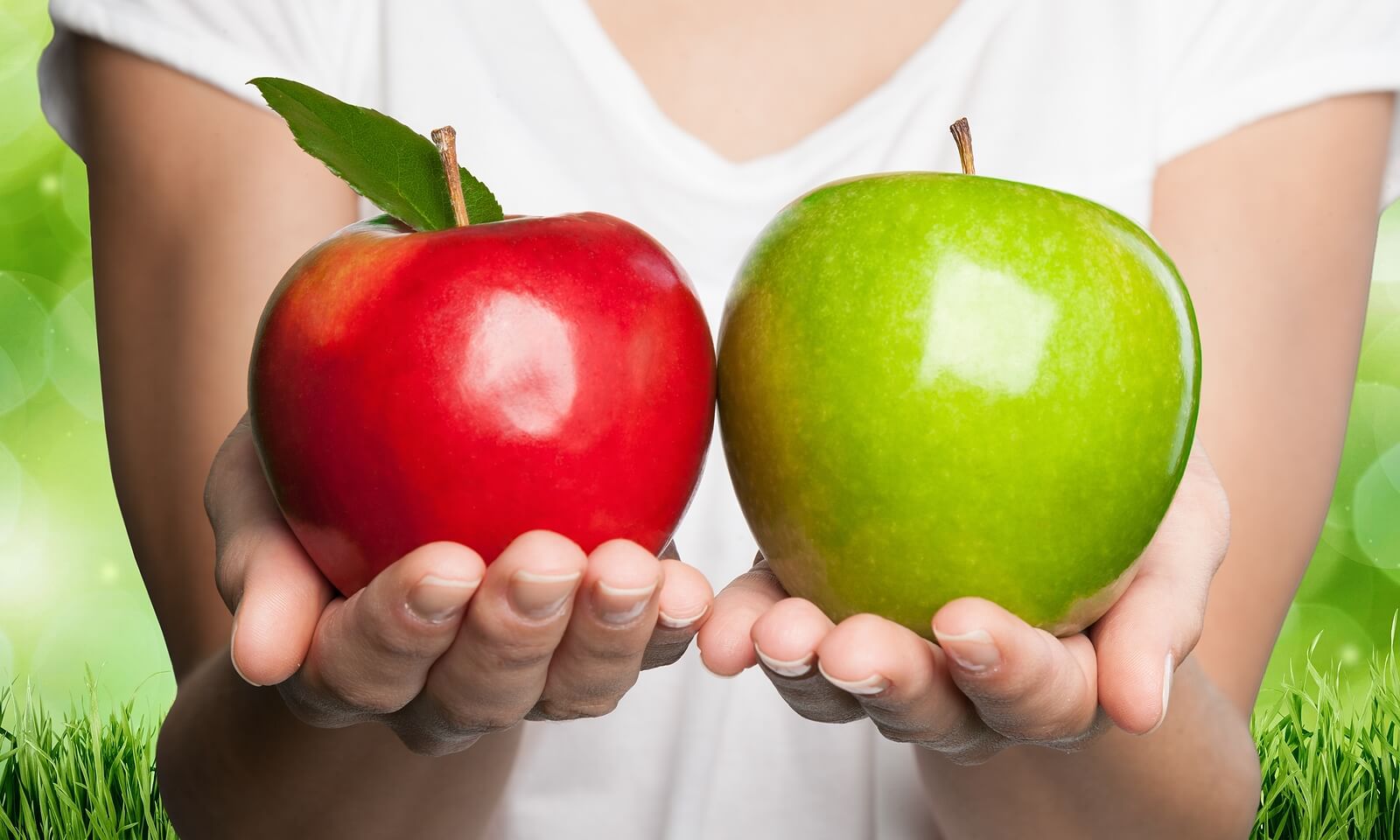 A person holds a red apple and a green apple side by side, representing the important distinction between trauma and PTSD that many people misunderstand. Just as these two apples may look similar but are distinctly different, trauma and PTSD are not the same thing — and a trauma therapist in Cincinnati, OH can help you understand exactly where your experience fits. Whether you're searching for trauma therapy near me or exploring ptsd treatment in Ohio, Thrive Therapy is here to help you find clarity and begin healing.